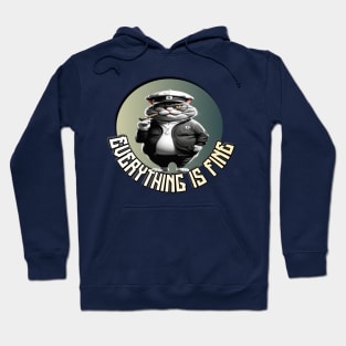 Fat cat golf is everything is fine Hoodie